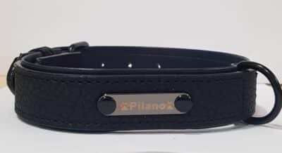 Collar cuero PILANO negro 43cm