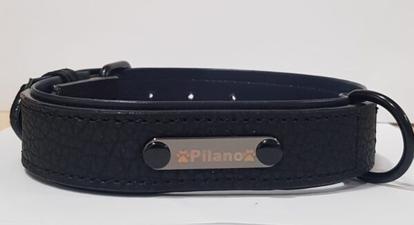Collar cuero PILANO negro 43cm