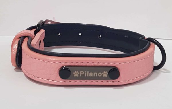 Collar cuero PILANO rosa 63cm