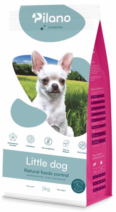 Pienso para perros pequeños con ingredientes 100% naturales.